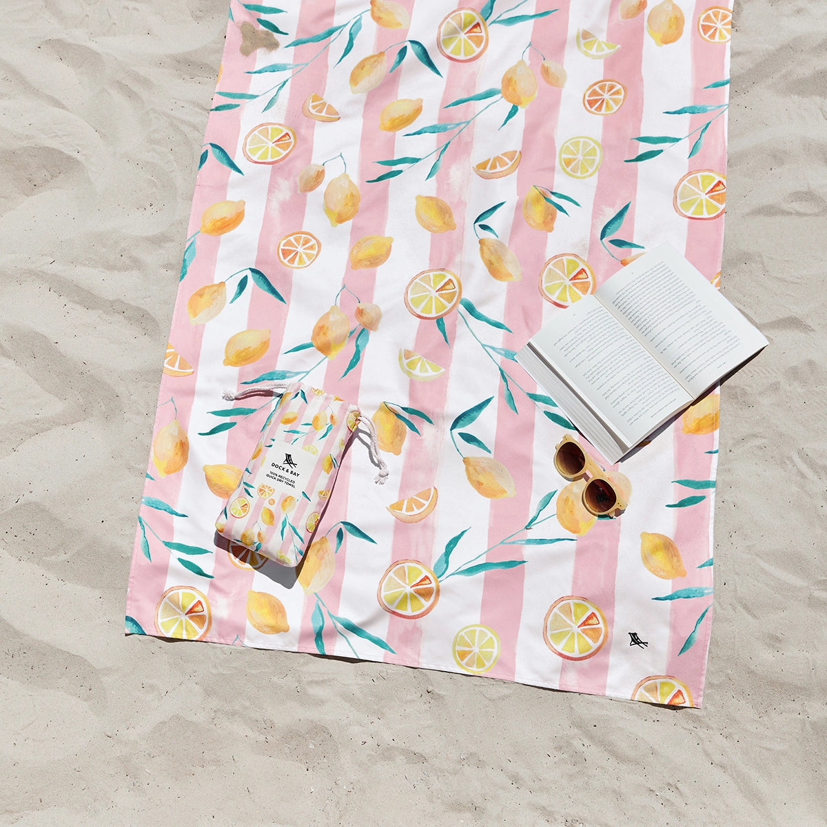 Quick Dry Towel Lemons - XL