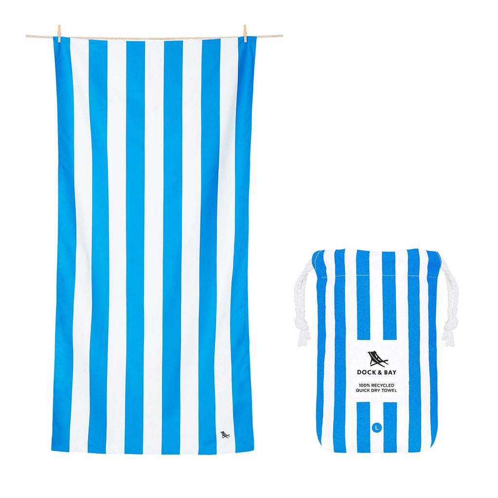 Quick Dry Towel Bondi Blue - L