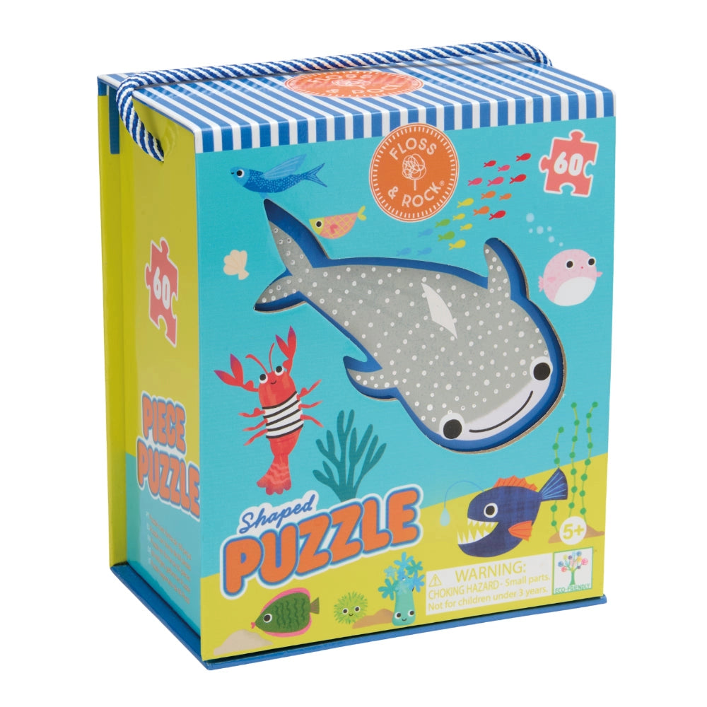 Floss & Rock 60 Pc Shaped Jigsaw Puzzle - Ocean