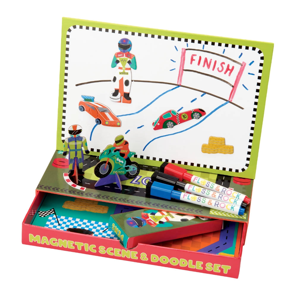 Floss & Rock Magnetic Scene & Doodle Set - Cars