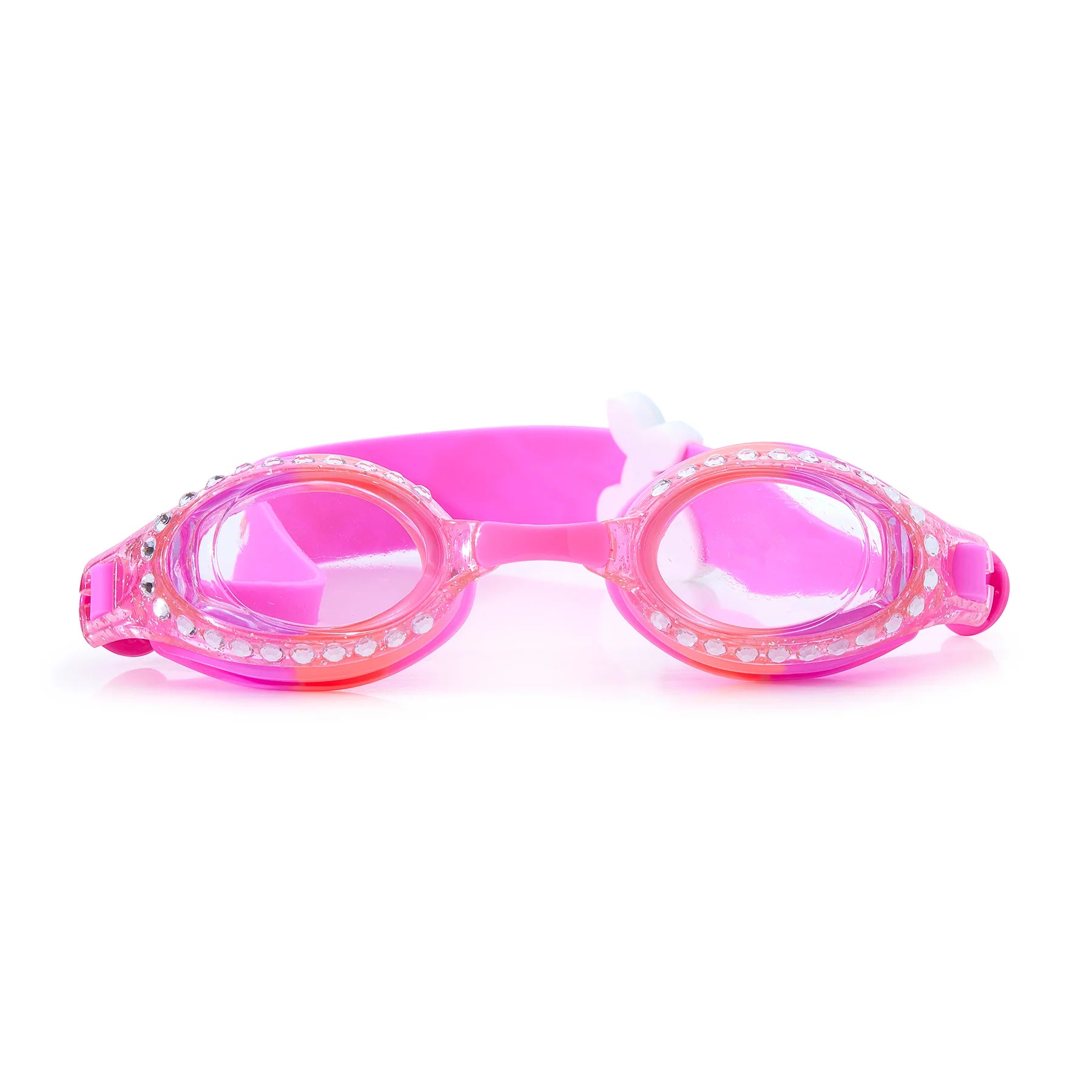 Dreamy Pink Glitter Swim Goggles