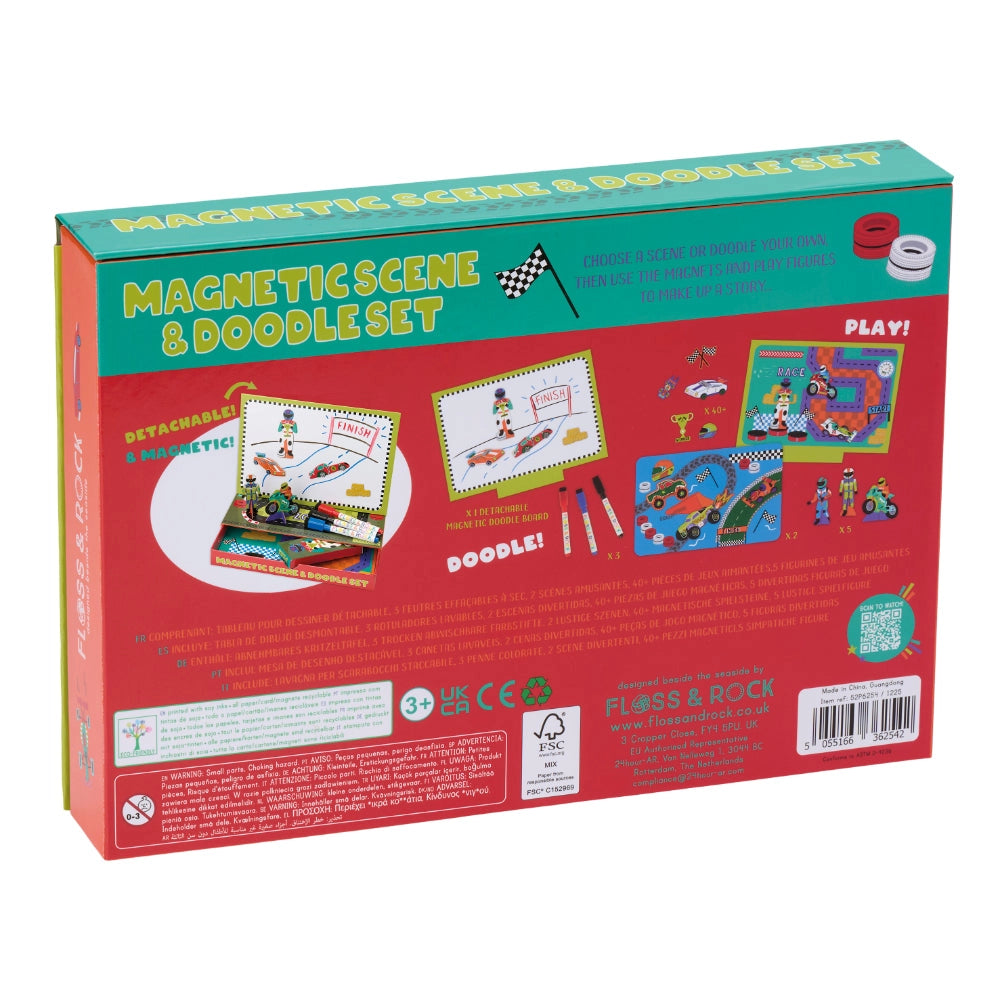 Floss & Rock Magnetic Scene & Doodle Set - Cars