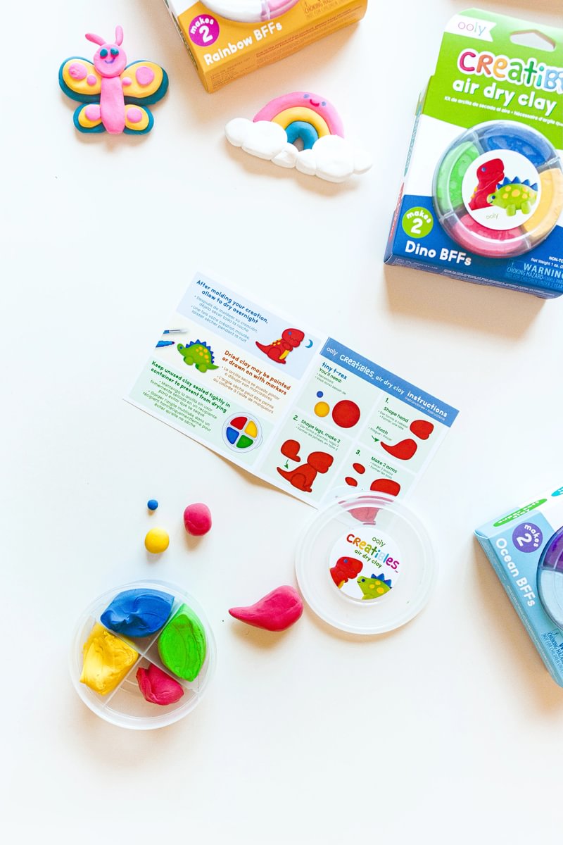 Ooly Creatibles Air Dry Clay Kit - Dino Bbf's