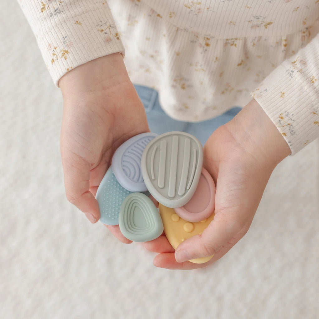 Worry Stones – Calming Sensory Fidget For Kids (Set of 6)