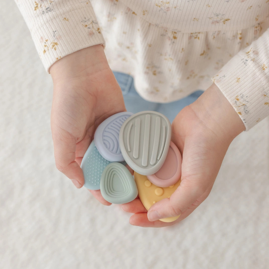 Worry Stones – Calming Sensory Fidget For Kids (Set of 6)