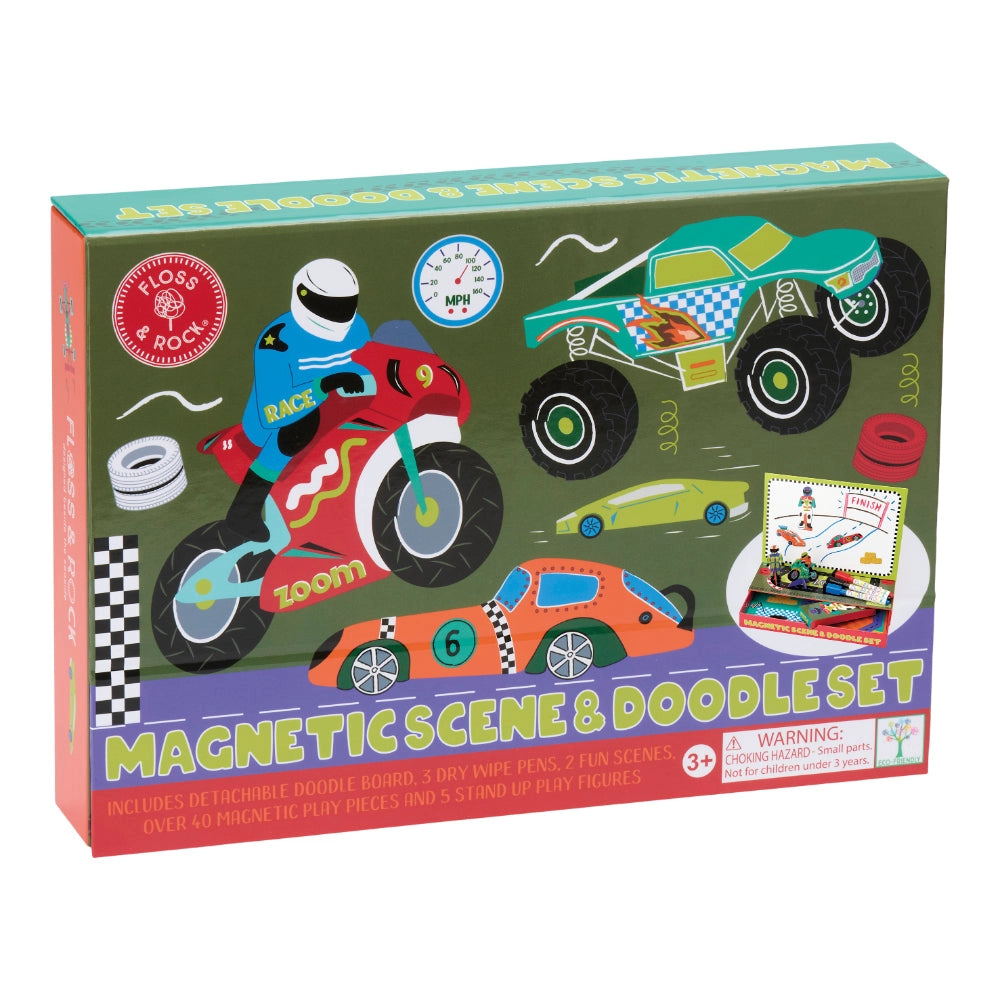Floss & Rock Magnetic Scene & Doodle Set - Cars