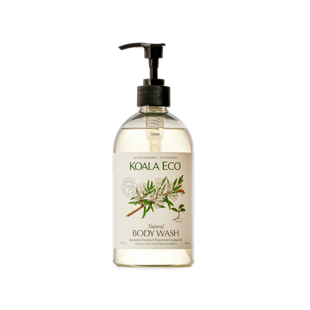 Body Wash 500ml - Rosalina, Peppermint Essential Oil