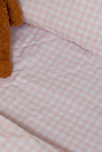 Blush Gingham Bed Wetting Mat