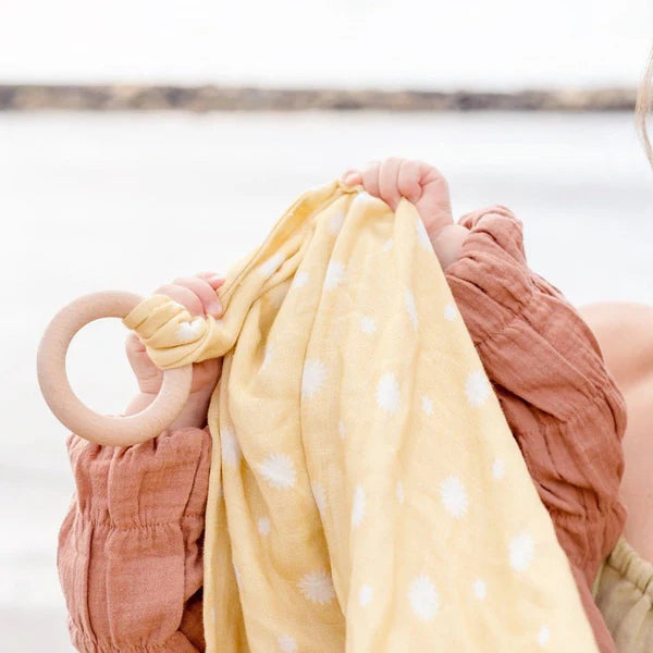 Muslin Security Blanket | Pear Palm Print