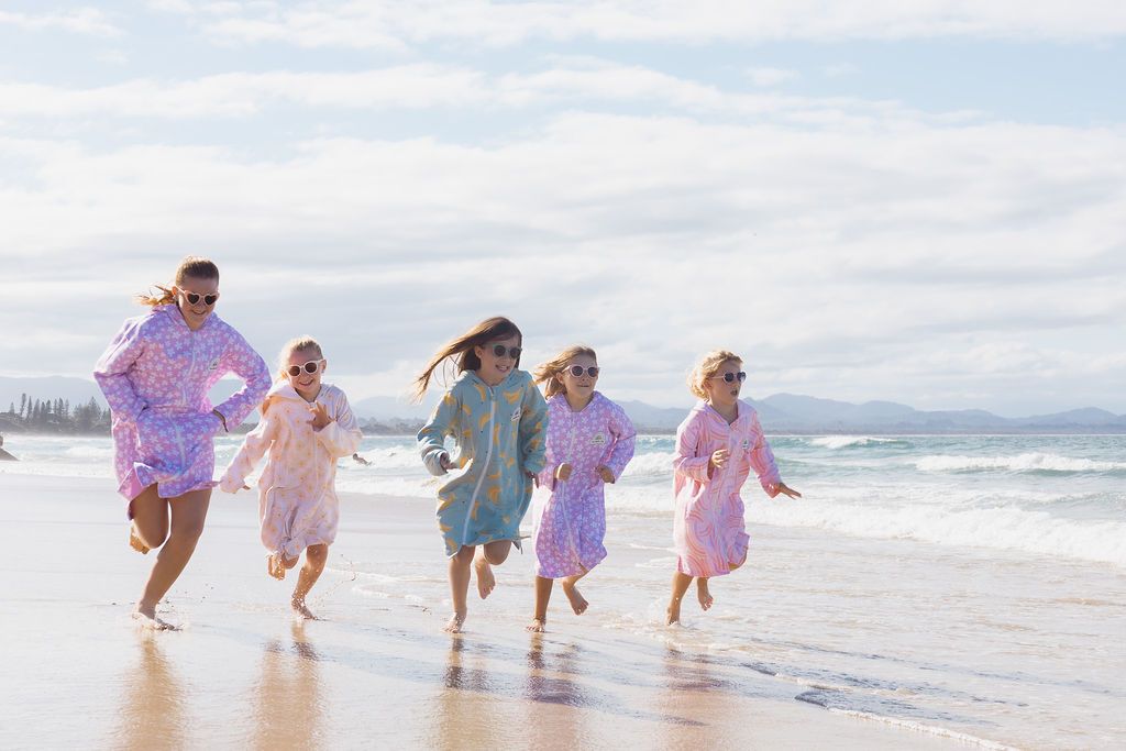 Kid's Wearable Towel - Rainbow Fairy Floss