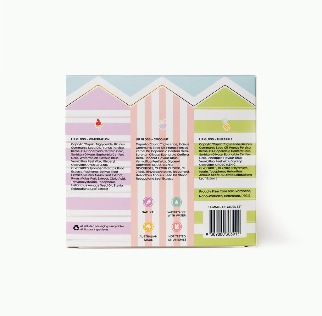 Oh Flossy Beach Club Natural Lip Gloss Set