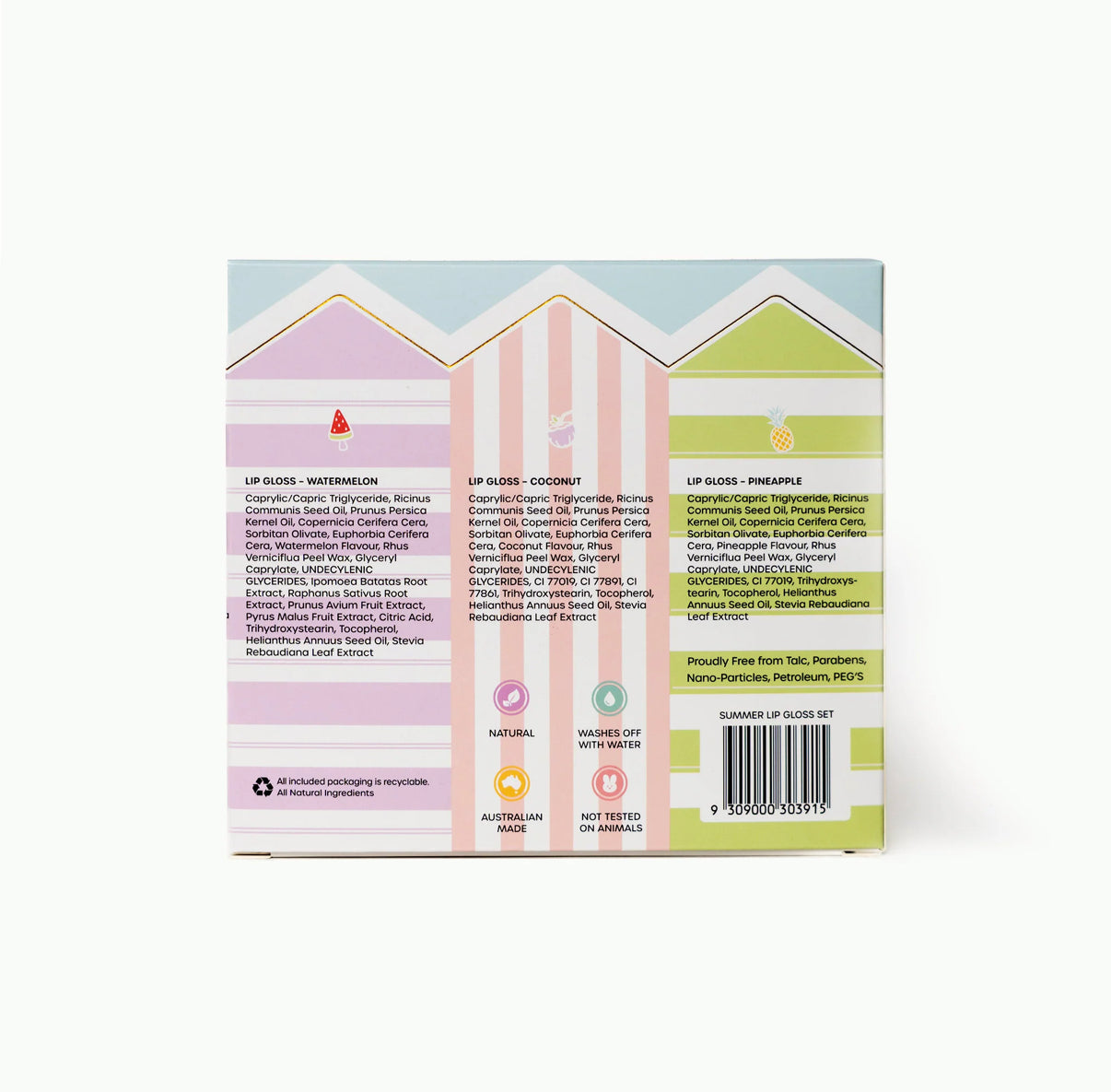 Oh Flossy Beach Club Natural Lip Gloss Set