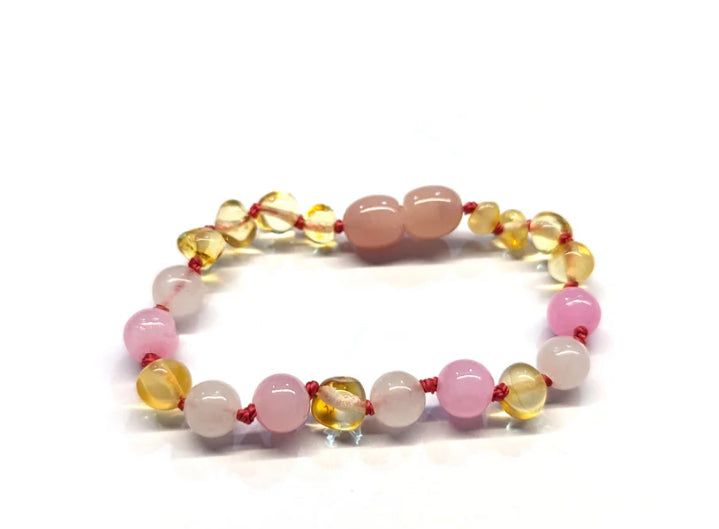Polished Round Honey Baltic Amber Teething Necklace