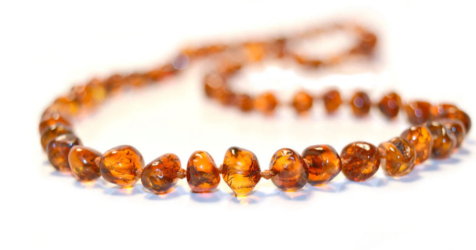 POLISHED BUTTERSCOTCH TEETHING NECKLACE