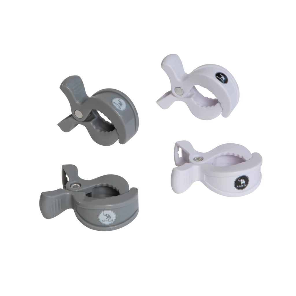 PRAM PEGS 4 PK - WHITE/GREY