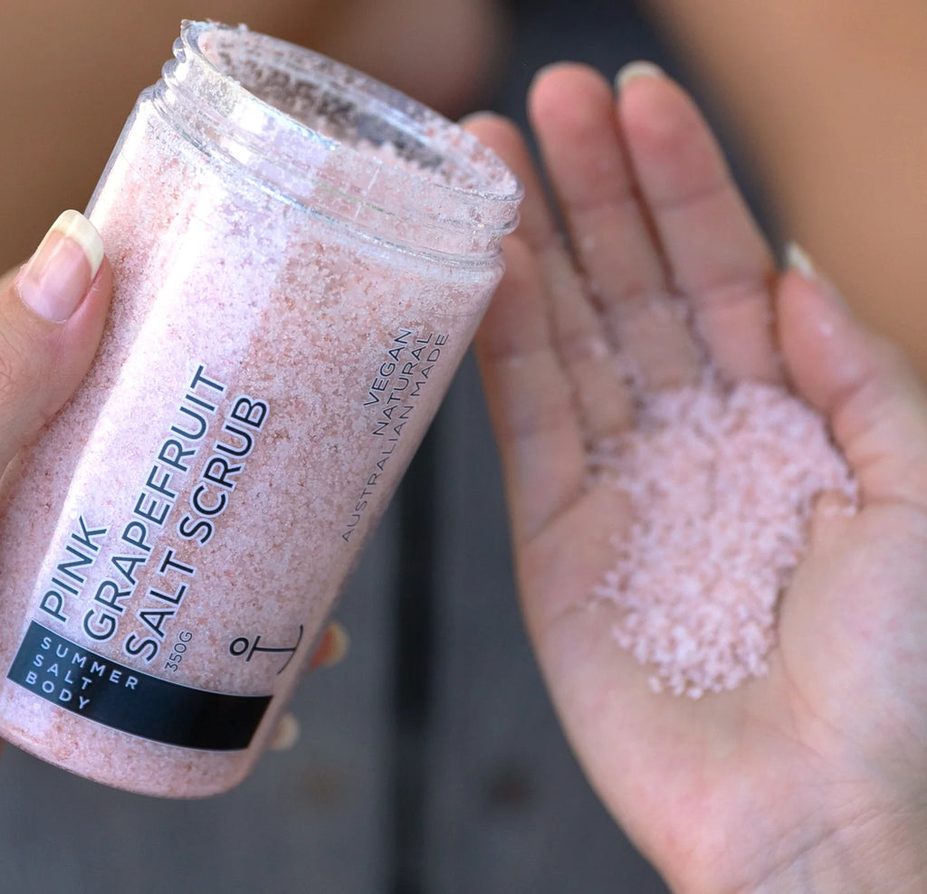 PINK GRAPEFRUIT HIMALAYAN SALT SCRUB - 350G TUB