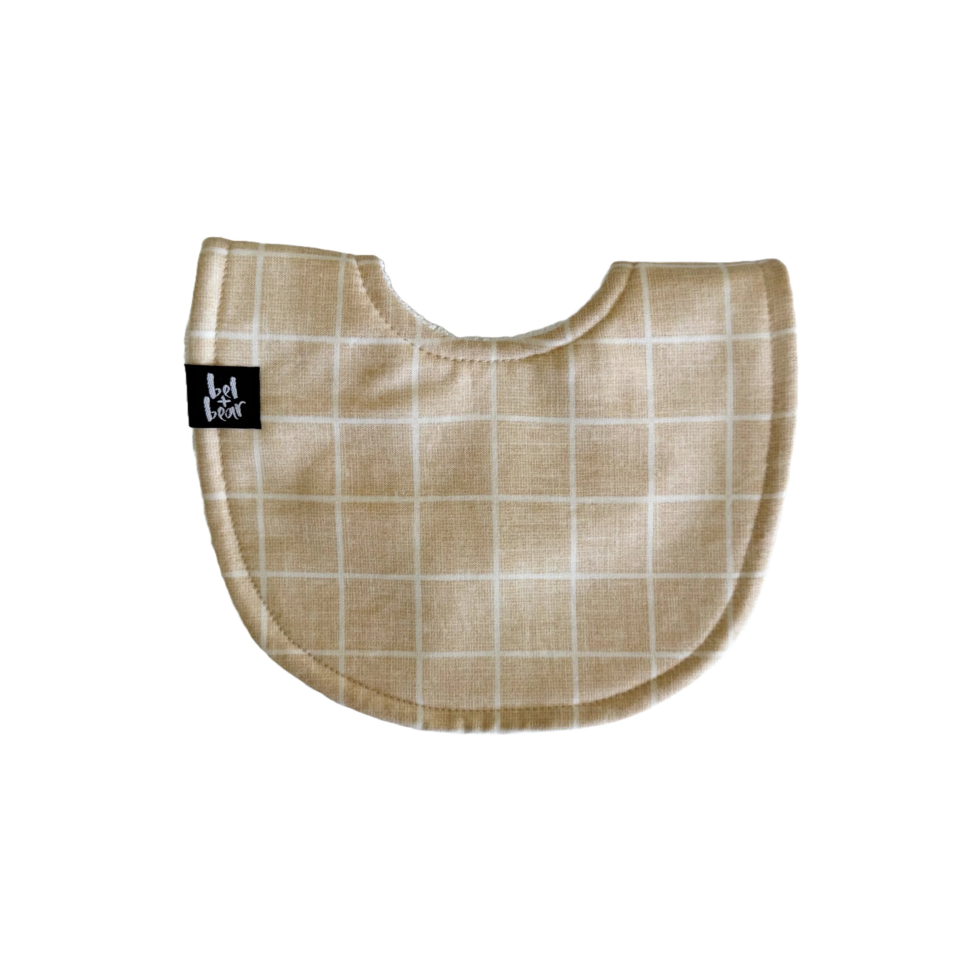 Tan Grid Round