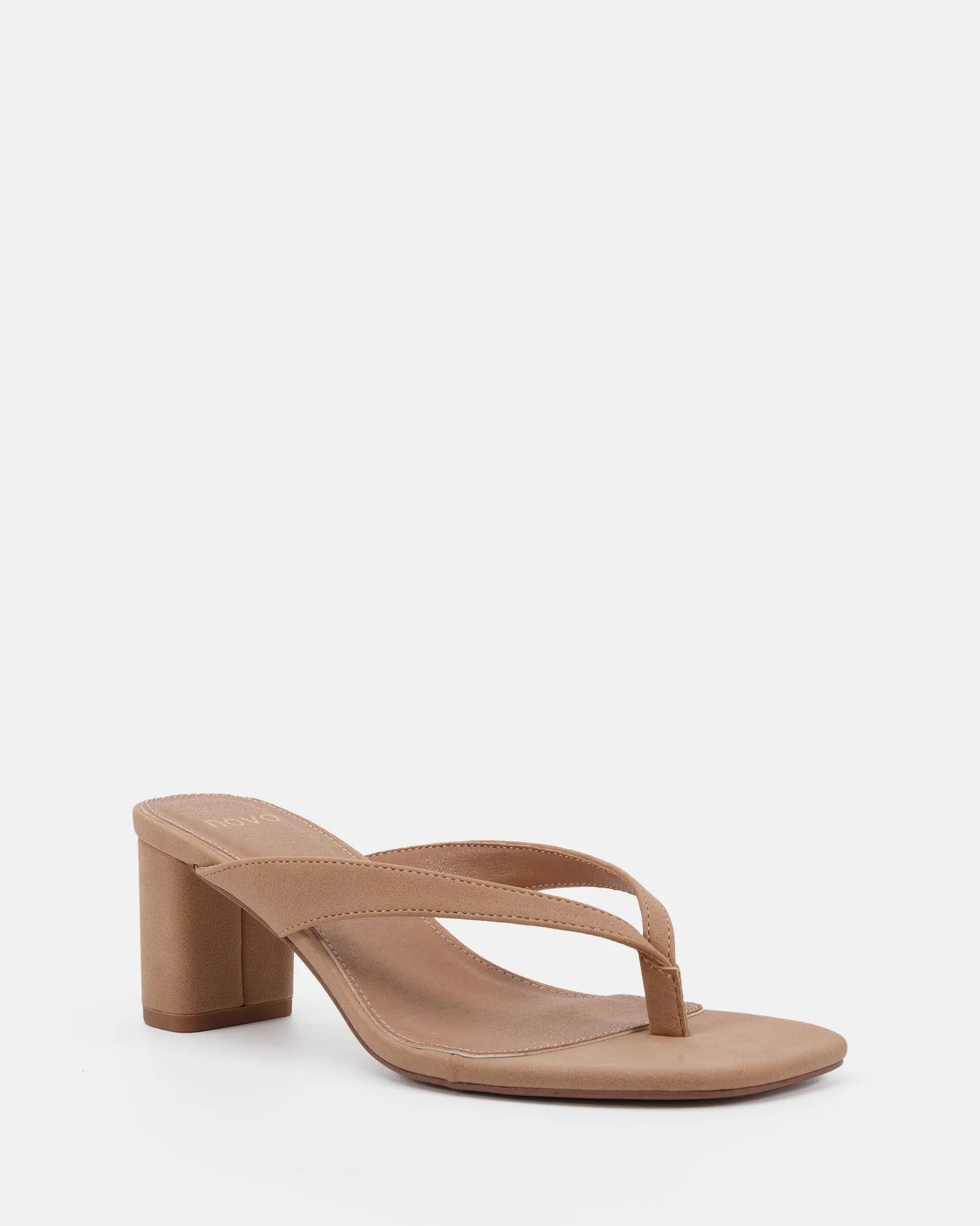 Neave Biscoff Nubuck High Heels