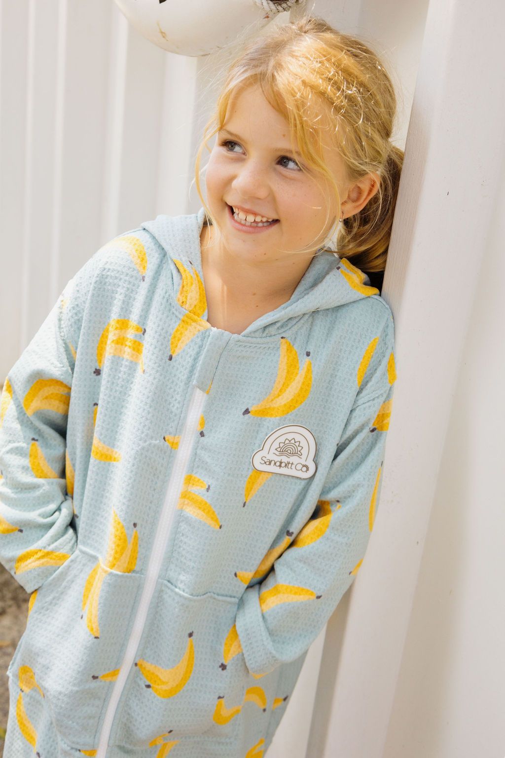 Kid's Wearable Towel - Banana Party