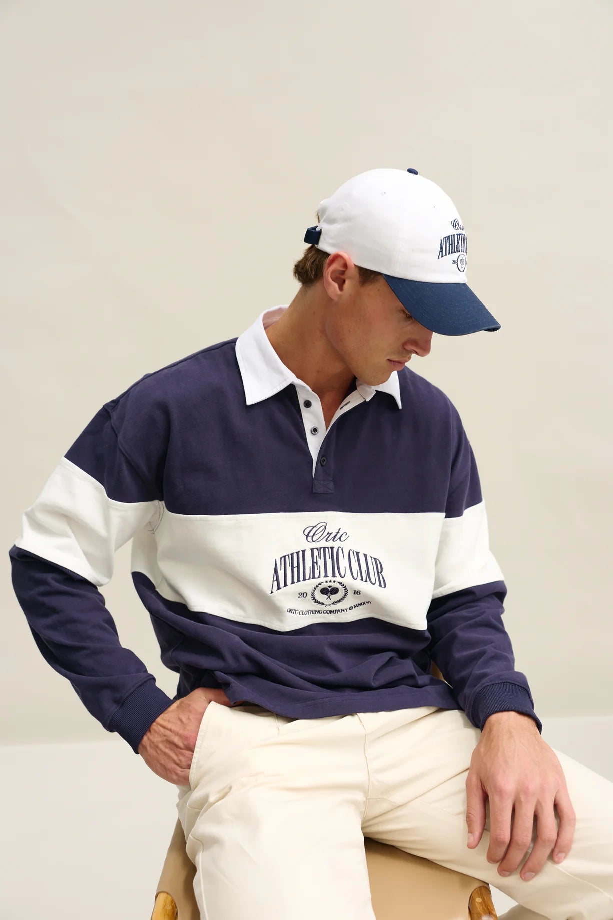 Athletic Club Rugby Sweater Navy
