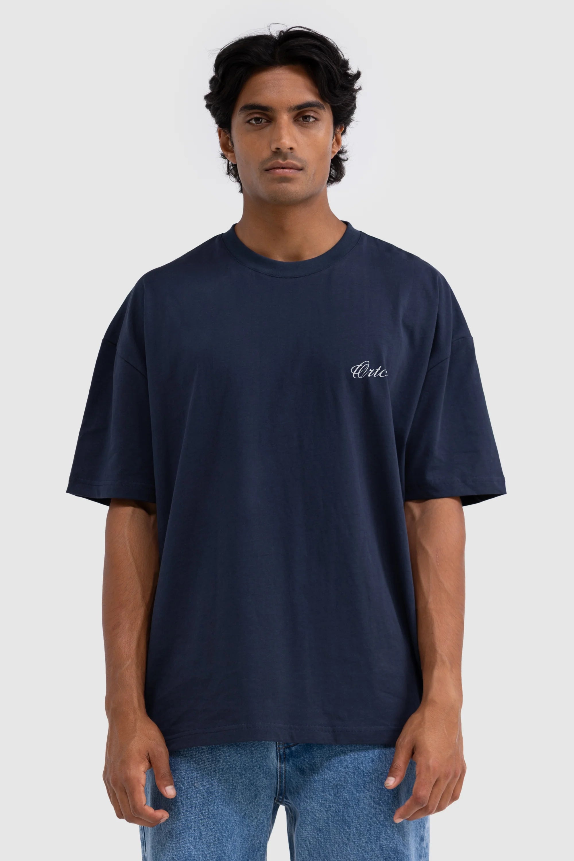 Athletic Club Box T Shirt Navy