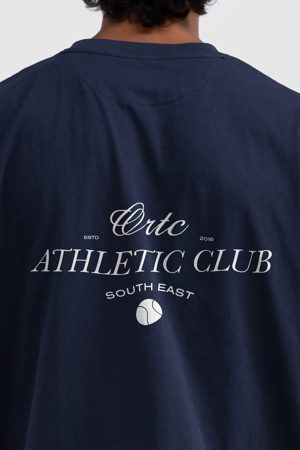Athletic Club Box T Shirt Navy