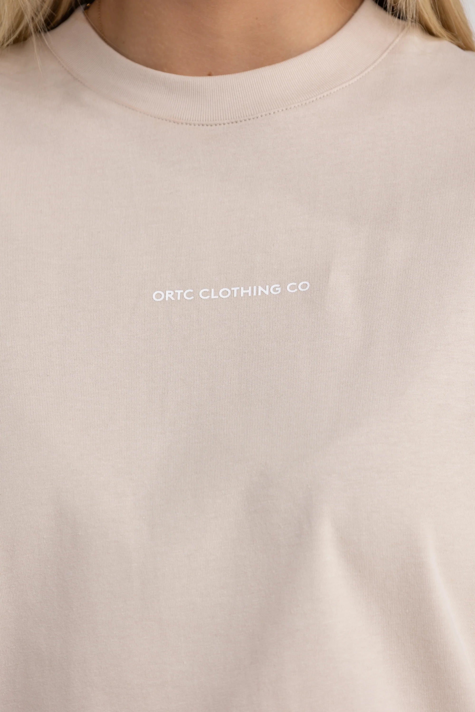 Oversized Logo T Shirt Bone