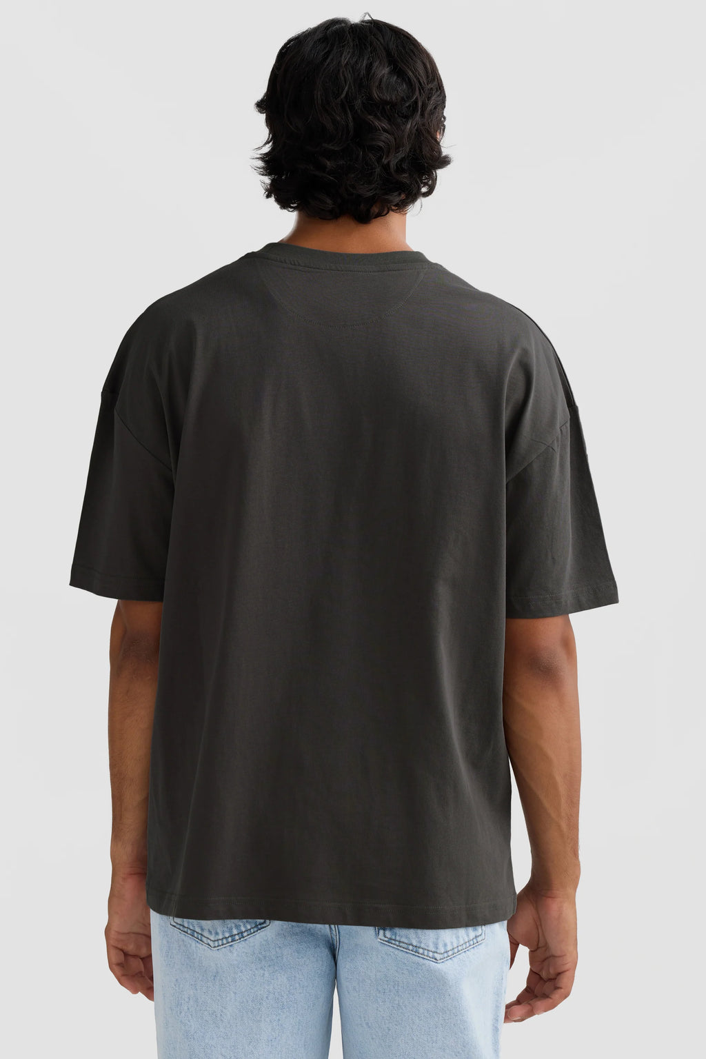 Embroidered Logo T Shirt Charcoal