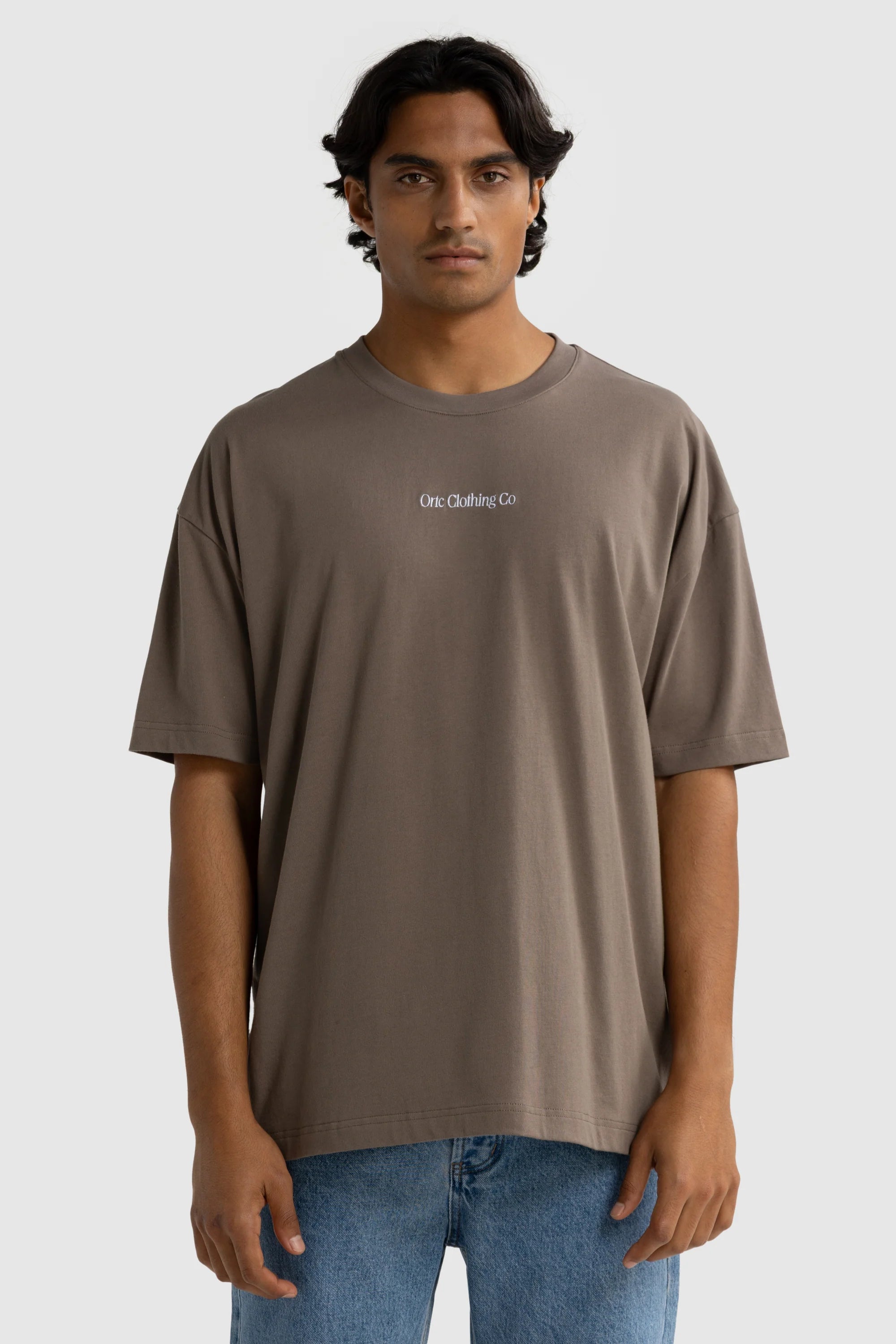 Lennox Box Fit T Shirt Bark