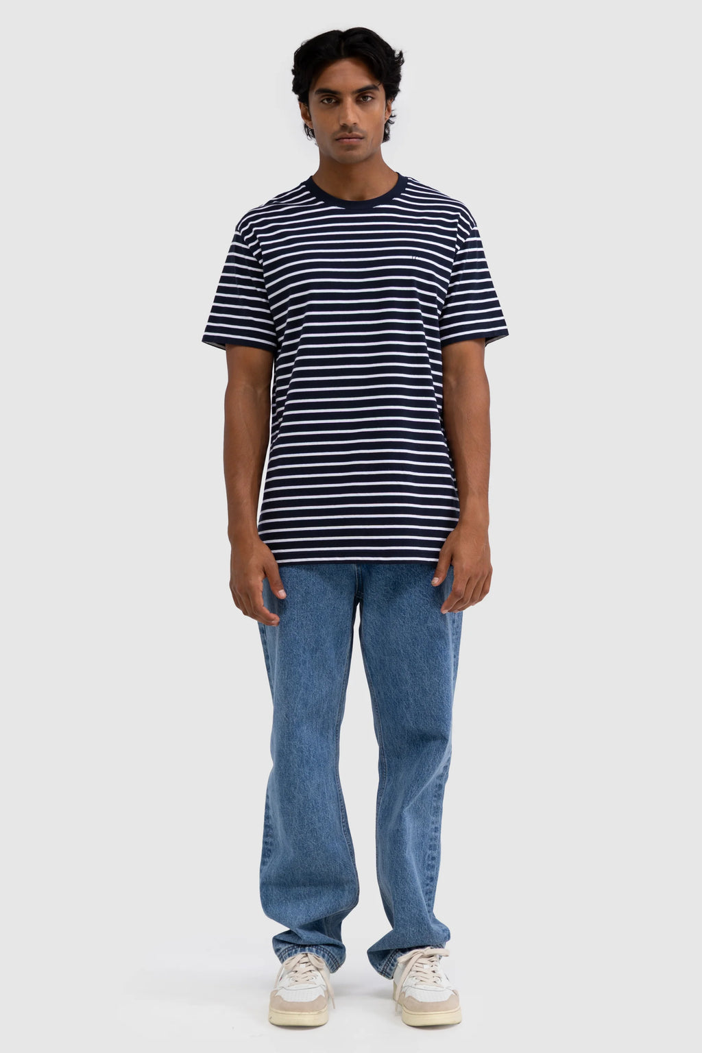 Louis Stripe T Shirt Navy