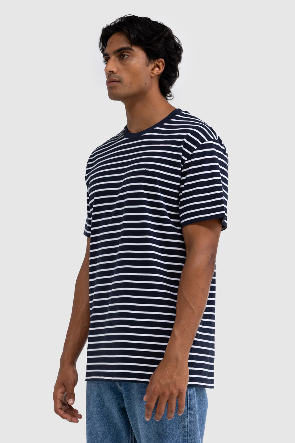 Louis Stripe T Shirt Navy