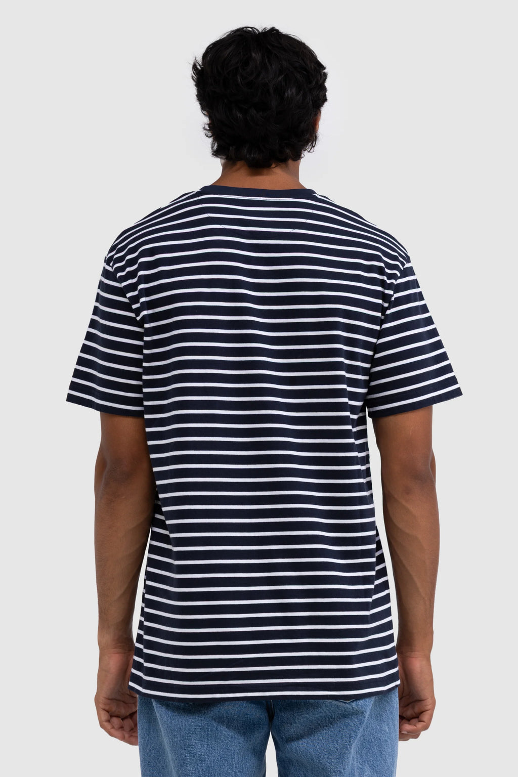 Louis Stripe T Shirt Navy
