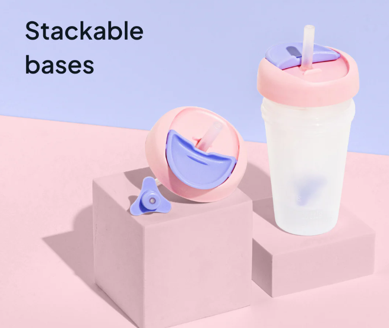 Weighted Straw Sippy Cup Two Pack - Teal Aqua