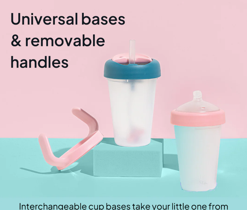 Weighted Straw Sippy Cup Two Pack - Teal Aqua