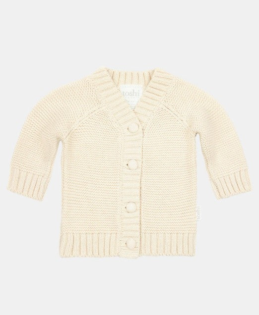 Organic Cardigan Andy - Feather