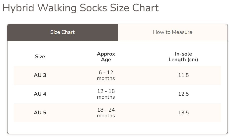 Organic Hybrid Walking Socks Dreamtime Footsteps - Driftwood