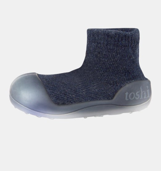 Organic Hybrid Walking Socks Dreamtime Footsteps - Ink