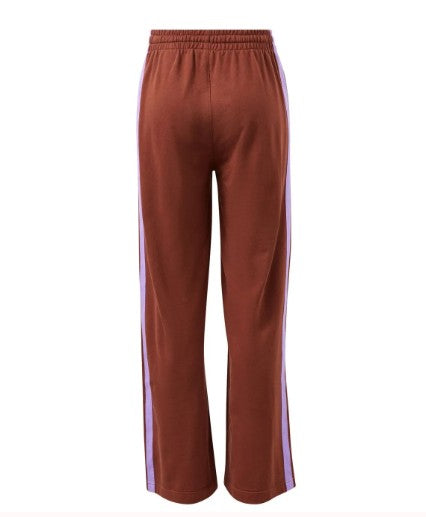 Gigi Wide Leg Track pant Burnt Toffee