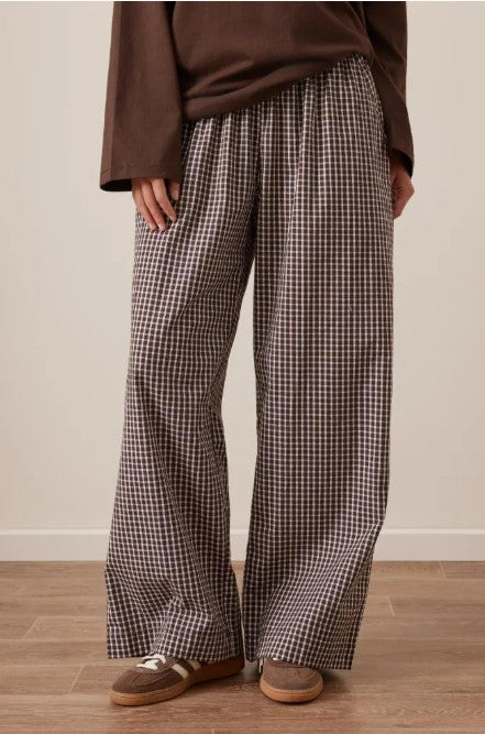 The Lounge Pant Chocolate Check