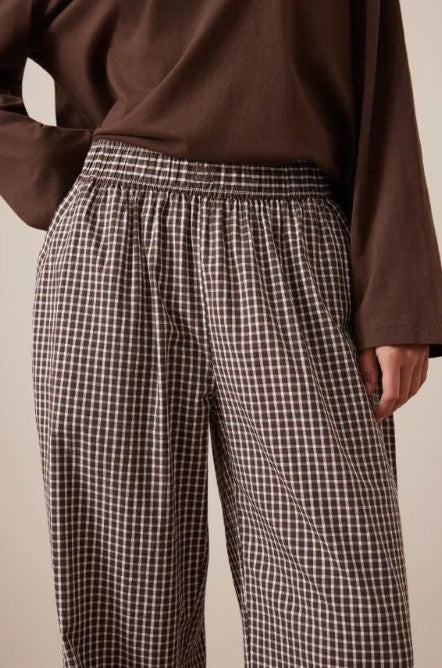 The Lounge Pant Chocolate Check