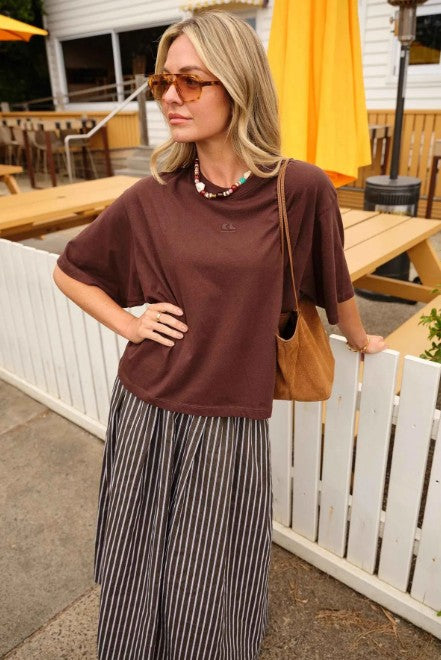 Pheobe Premium Tee Chocolate