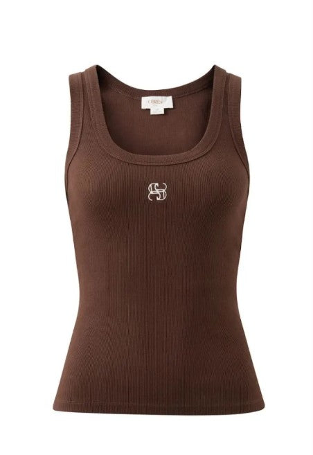 Zoe Contour Rib Scoop Chocolate