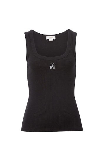 Zoe Contour Rib Scoop Black