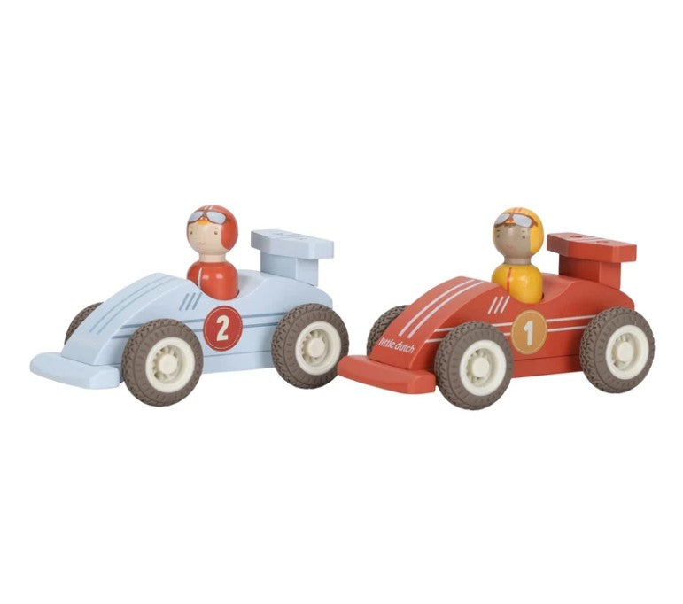 Wooden Pullback Race Cars