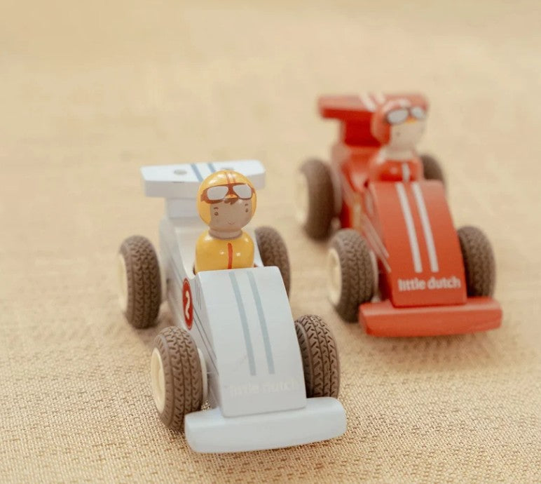 Wooden Pullback Race Cars
