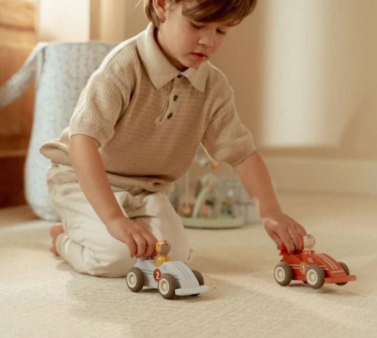 Wooden Pullback Race Cars