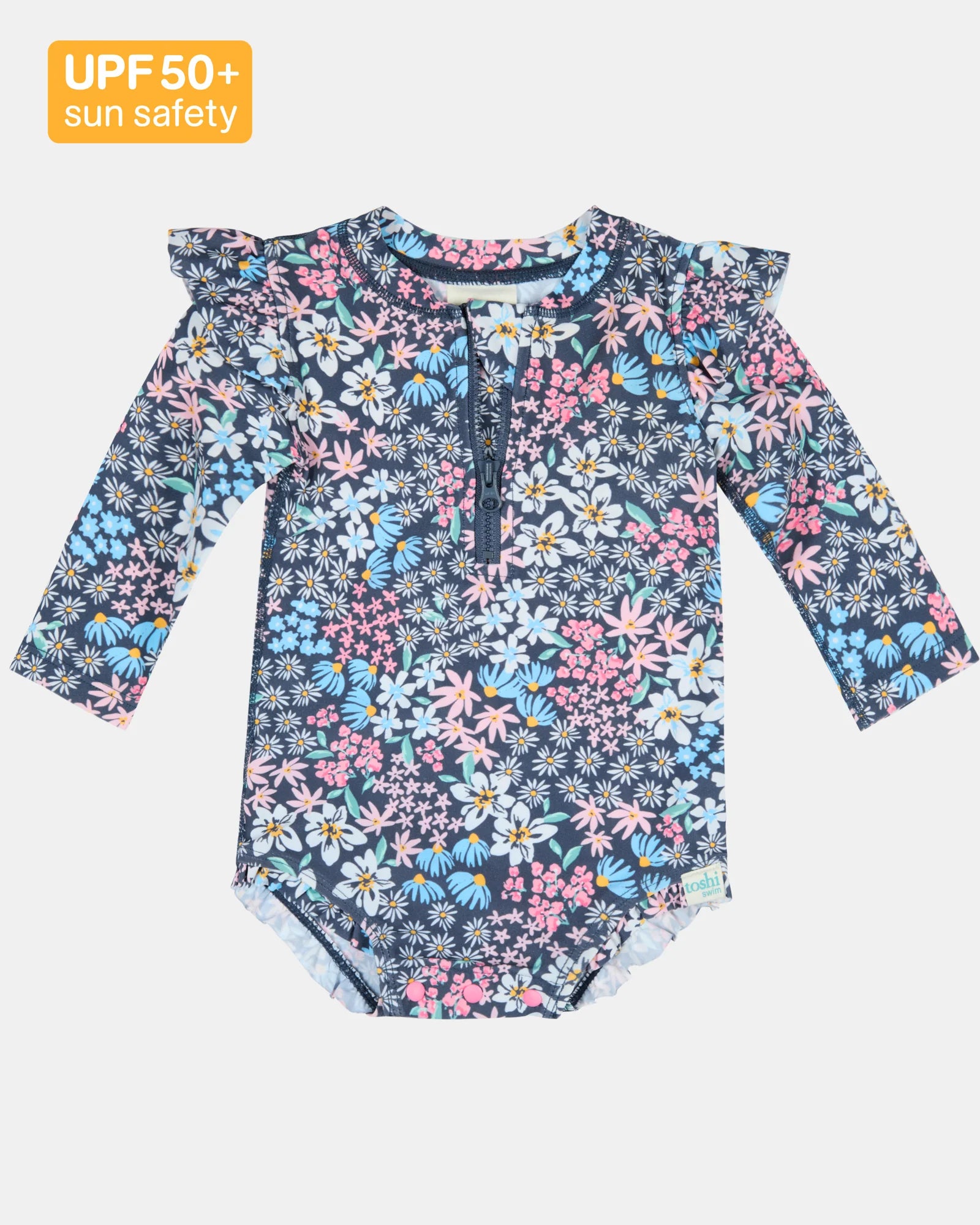 Swim Onesie L/S Ripple