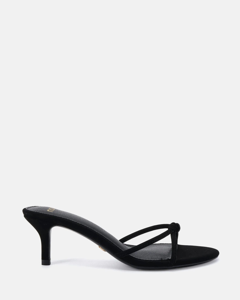 Verne Black Mid Heels
