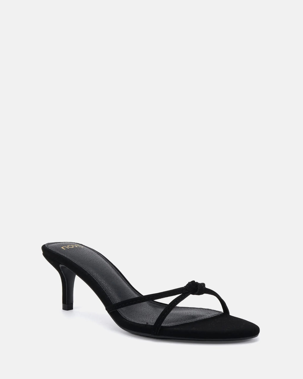 Verne Black Mid Heels