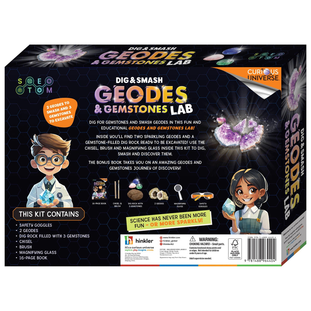Curious Universe Dig & Smash Geodes Kit